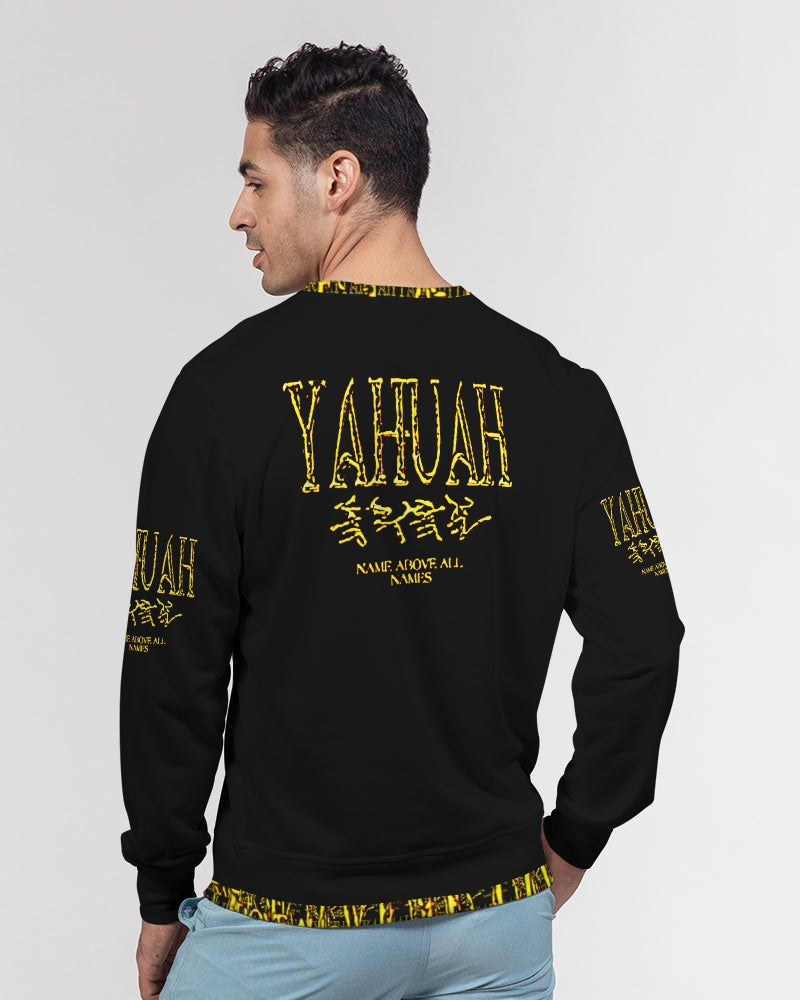 Yahuah-Name Above All Names 01-02 Men's Designer French Terry Sweatshirt