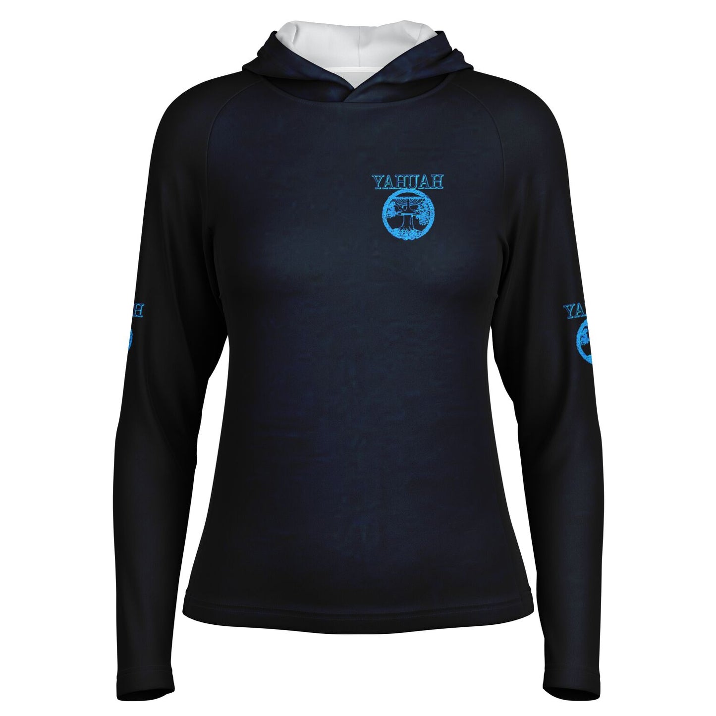 Yahuah-Tree of Life 02-02 Ladies Designer Lightweight Raglan Hoodie