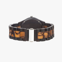 Load image into Gallery viewer, Yahuah-Tree of Life 03-01 Designer Indian Ebony Wooden 45mm Quartz Unisex Watch