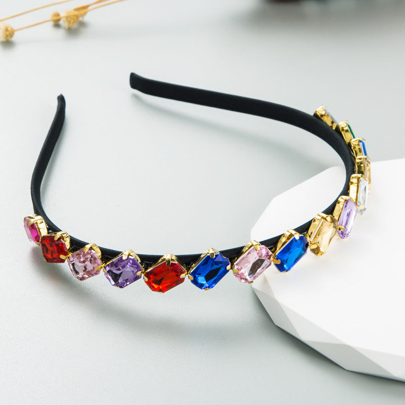 Baroque Color Rhinestone Embellished Headband