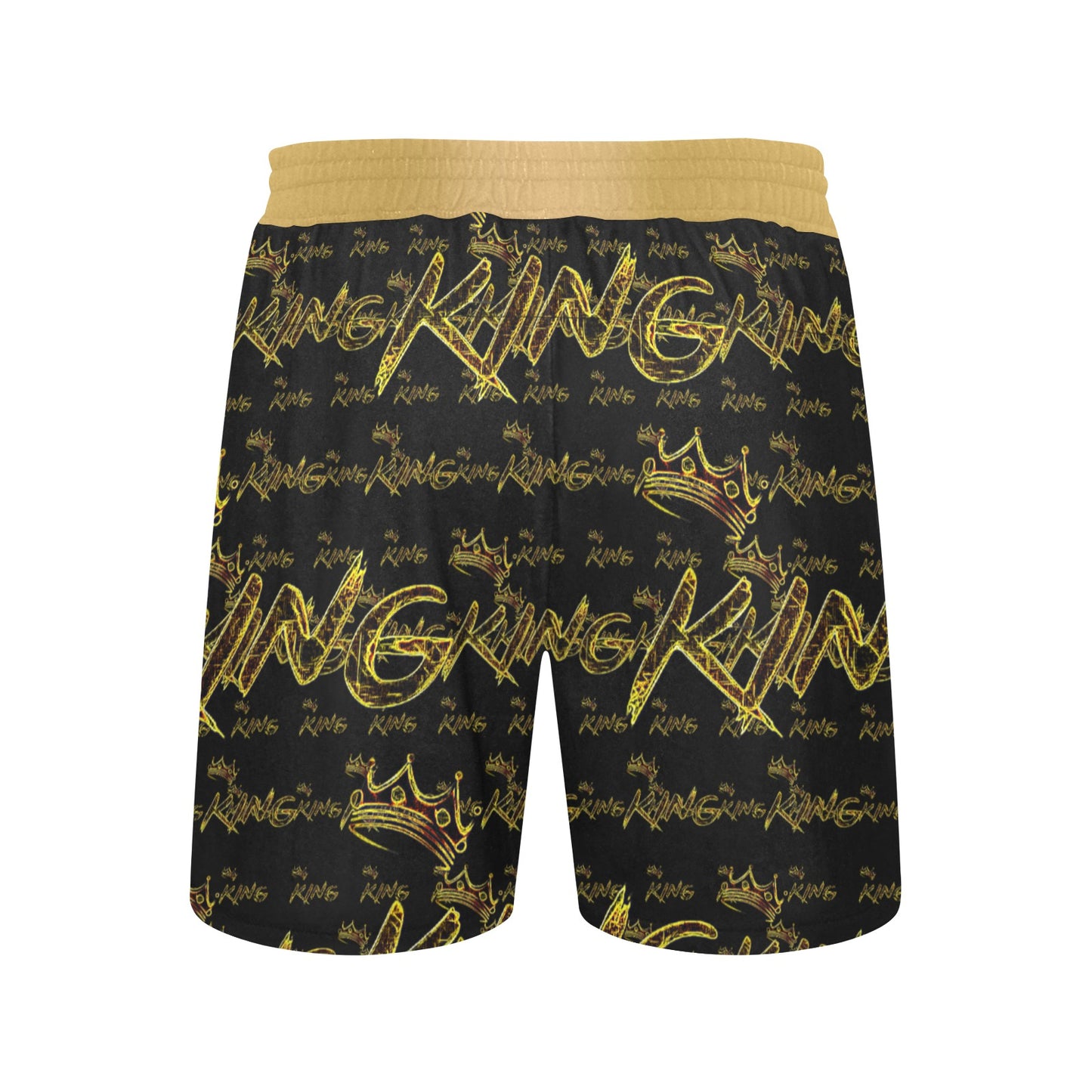 KING 01-01 Men's Designer Casual Elastic Drawstring Shorts