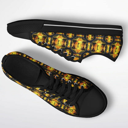 Hebrew World 01-02 Royal Radiance Low Top Canvas Sneakers