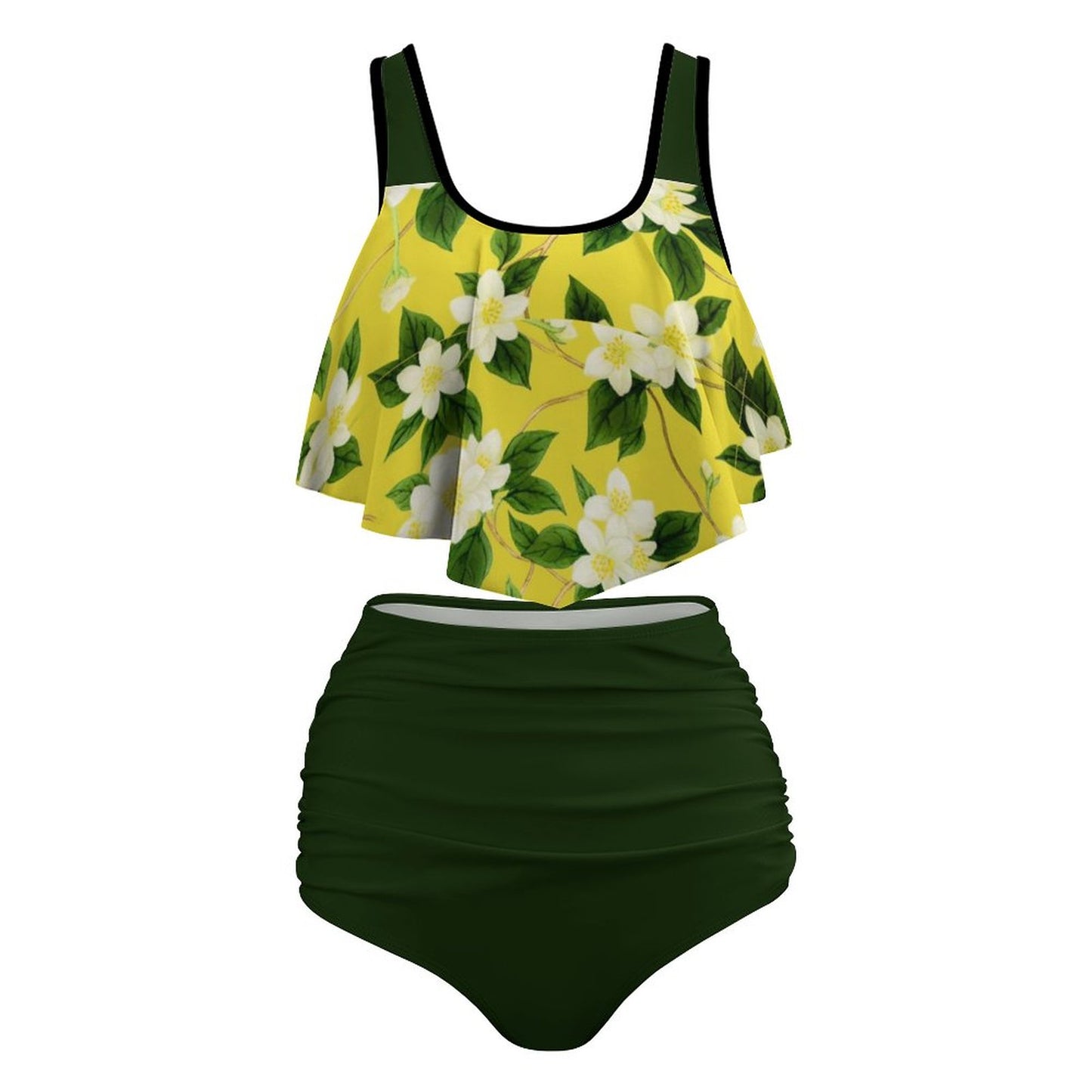 TRP Floral Print 10: Jasmine Vine 01-01 Designer Plus Size Tankini