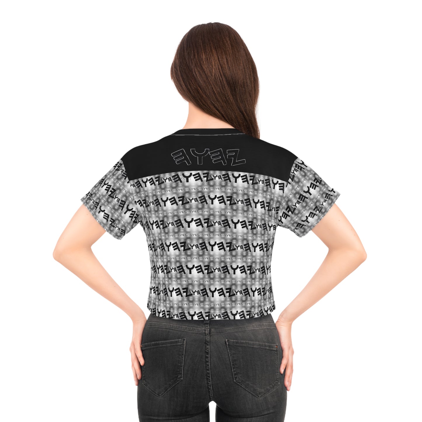 Most High God - Yahuah 01-01 Black Designer Cropped T-shirt