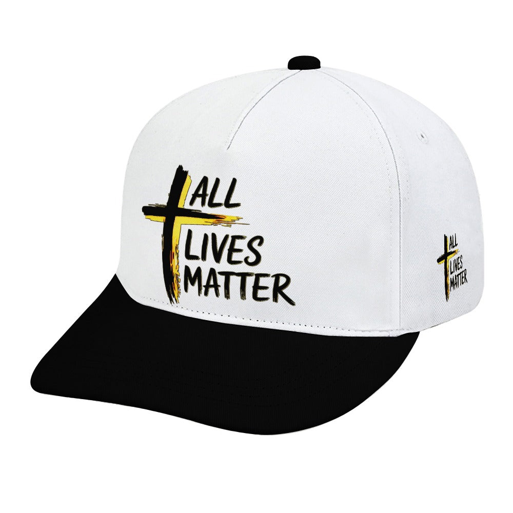 Outspoken Designs 04-01 "All Lives Matter" Designer Curved Brim Baseball Cap (7 colors)