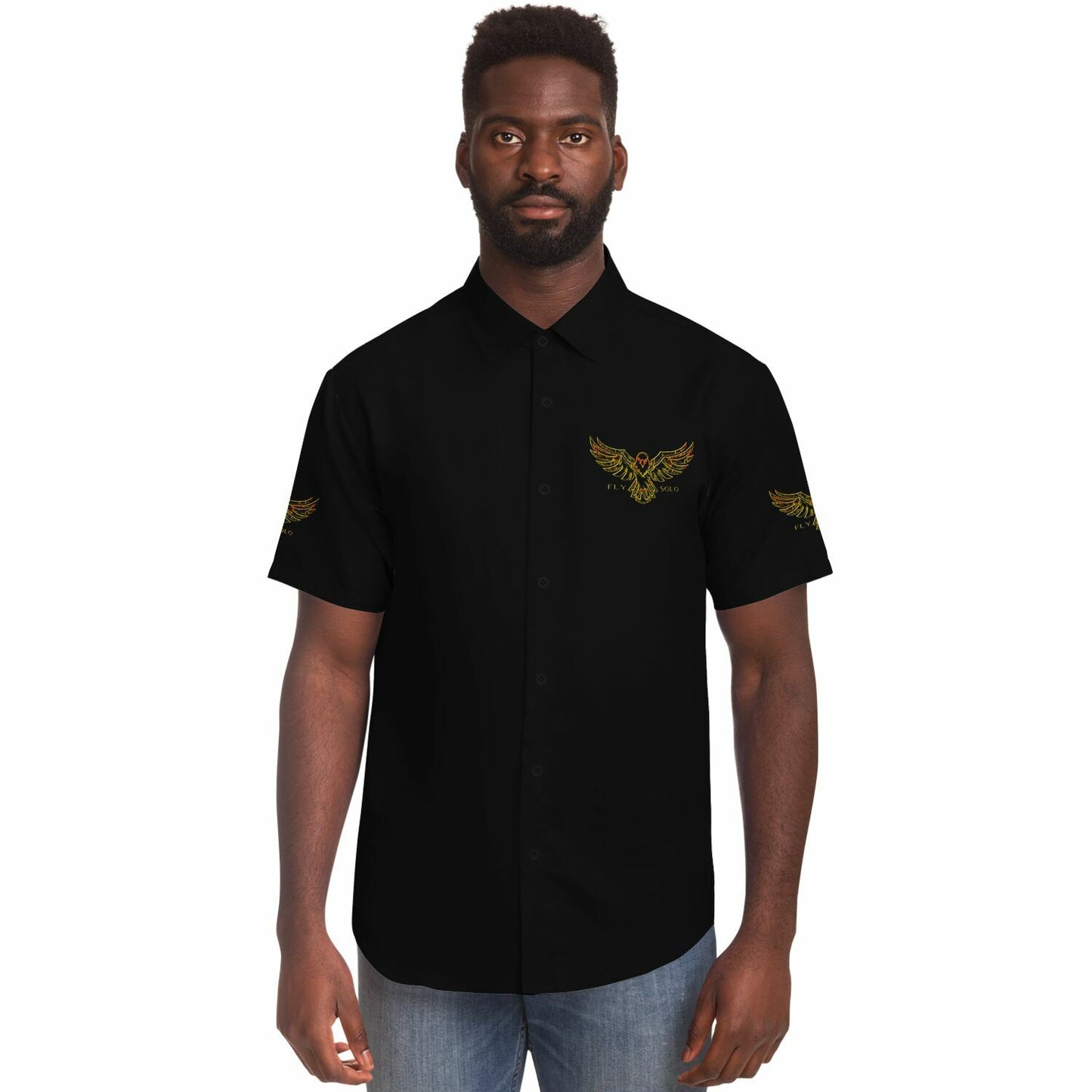 Outspoken Designs 03-04 "Fly Solo" Men's Designer Spread Collar Shirt