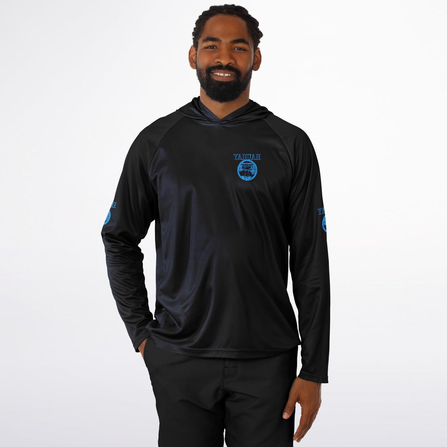 Yahuah-Tree of Life 02-02 Men's Designer Lightweight Raglan Hoodie