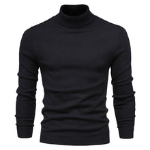 Cargar imagen en el visor de la galería, Men&#39;s Solid Color Slim Fit Rayon Blend Turtleneck Sweatshirt (11 colors)