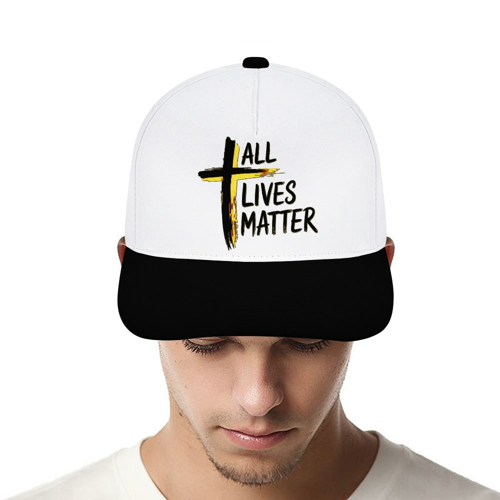 Outspoken Designs 04-01 "All Lives Matter" Designer Curved Brim Baseball Cap (7 colors)