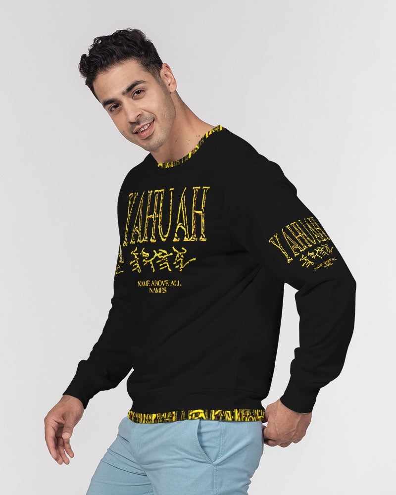 Yahuah-Name Above All Names 01-02 Men's Designer French Terry Sweatshirt