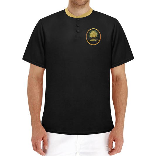 Yahuah-Tree of Life 03-01 Men's Designer Henley Shirt