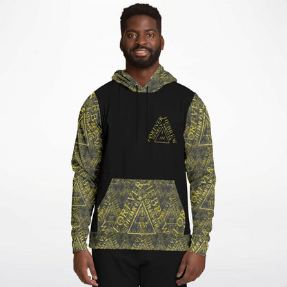 I AM HEBREW 03-01 Designer Triblend Fleece Lined Unisex Hoodie