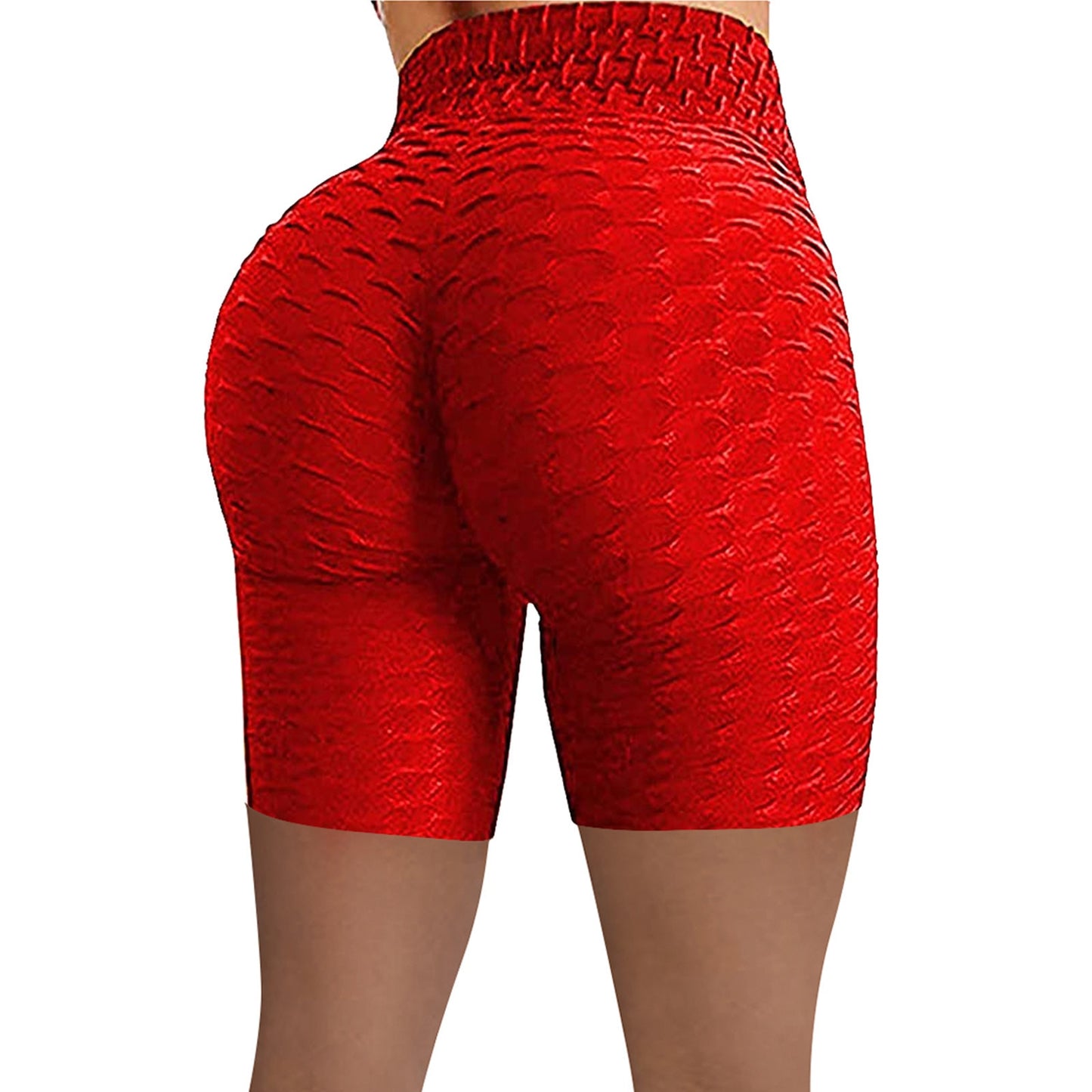 Knit High Waist Hip Tight Fitness Shorts (8 colors)