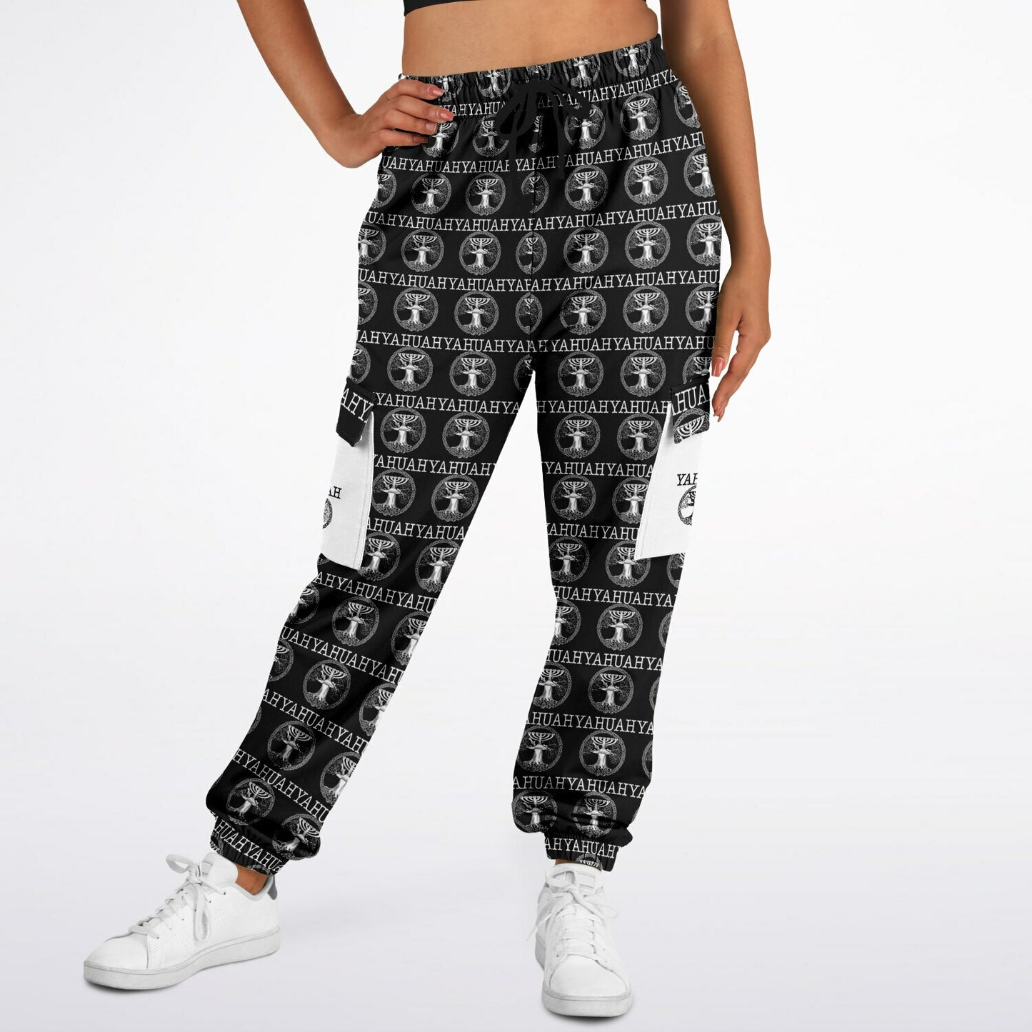 Yahuah-Tree of Life 02-06 Designer Triblend Fleece Lined Cargo Unisex Joggers