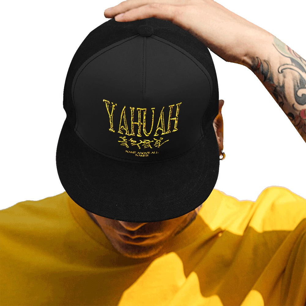 Yahuah-Name Above All Names 01-02 Designer Flat Brim Baseball Cap