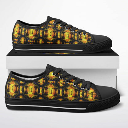 Hebrew World 01-02 Royal Radiance Low Top Canvas Sneakers