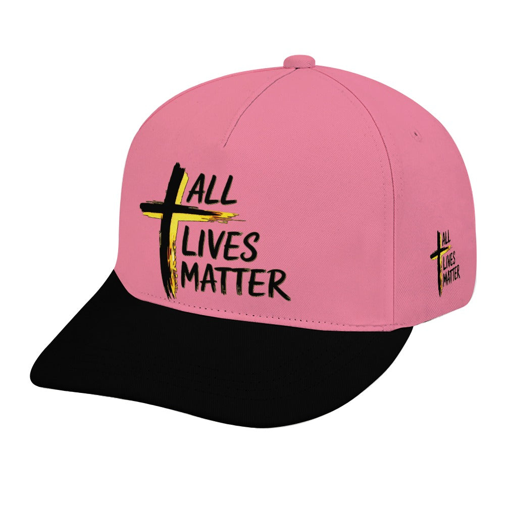 Outspoken Designs 04-01 "All Lives Matter" Designer Curved Brim Baseball Cap (7 colors)