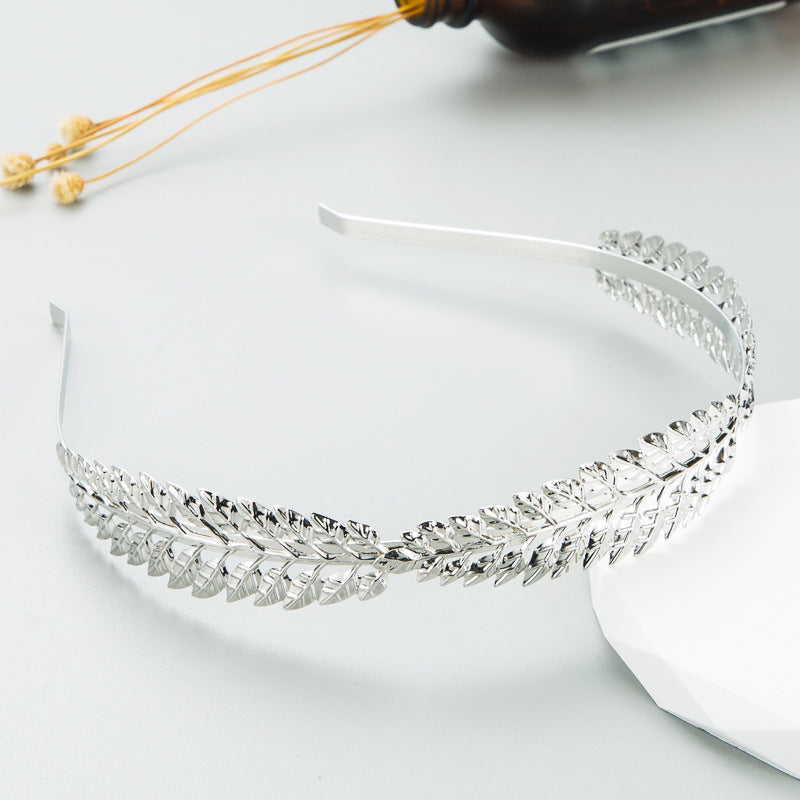 Metal Leaf Headband (Gold/Silver)