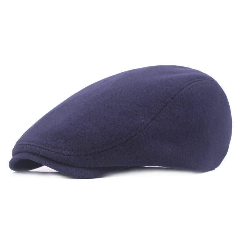 Woolen Duvet Retro Newsboy Cap (12 colors)