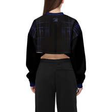 Cargar imagen en el visor de la galería, TRP Matrix 02 Designer Cropped Drop Shoulder Techno Scuba Knit Sweatshirt