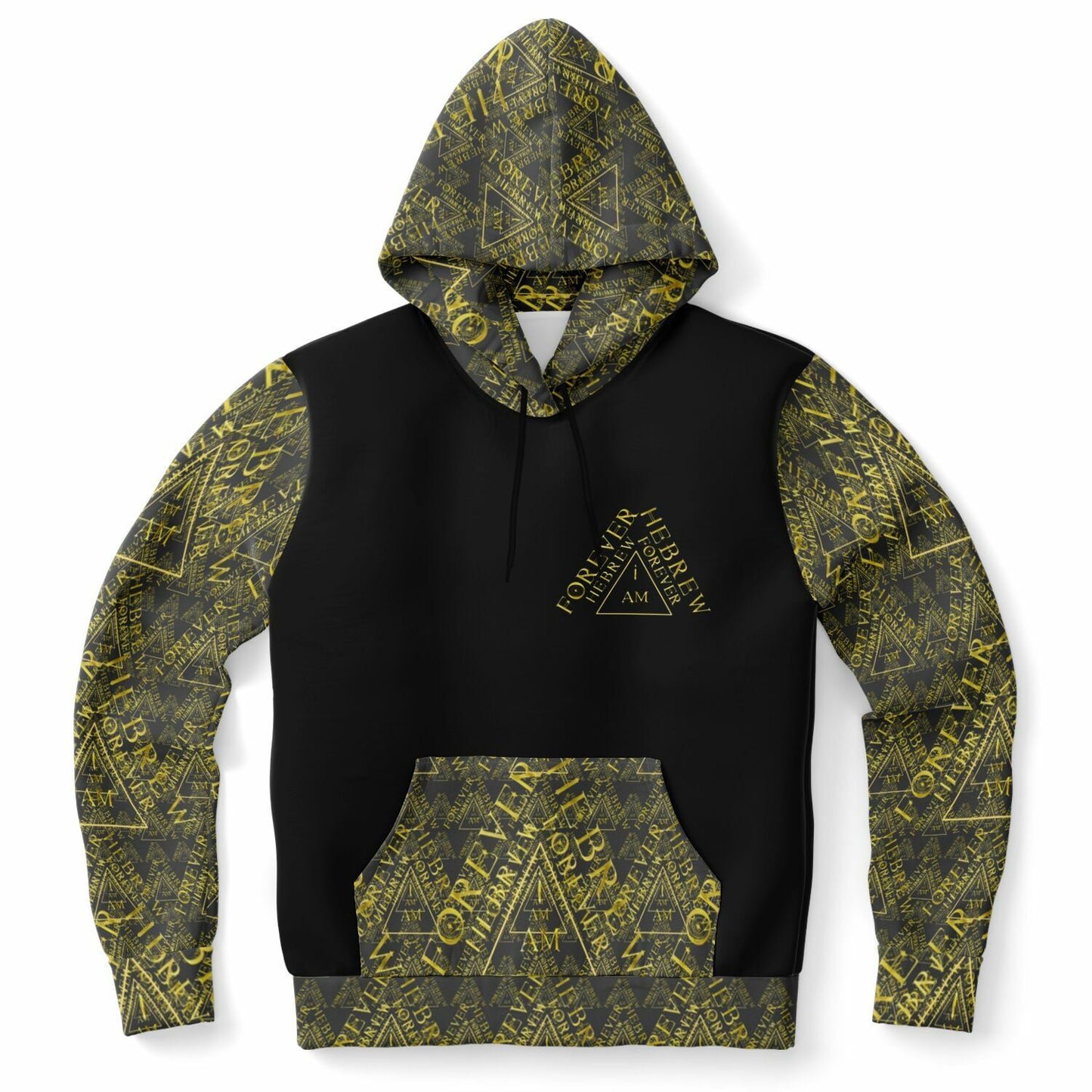 I AM HEBREW 03-01 Designer Triblend Fleece Lined Unisex Hoodie