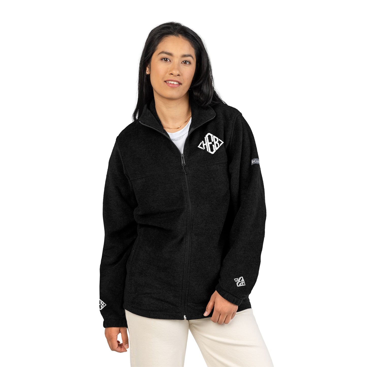 Hebrews 01-02 Designer Columbia Embroidered Unisex Fleece Track Jacket (3 colors)