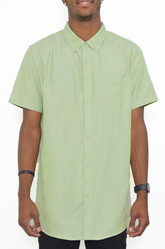 Short Sleeve Solid Color Dress Shirt (11 colors)