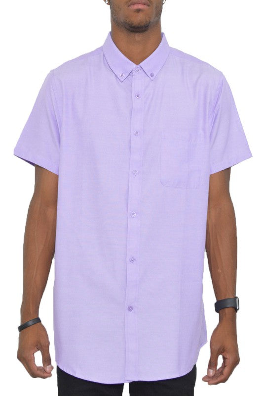 Short Sleeve Solid Color Dress Shirt (11 colors)