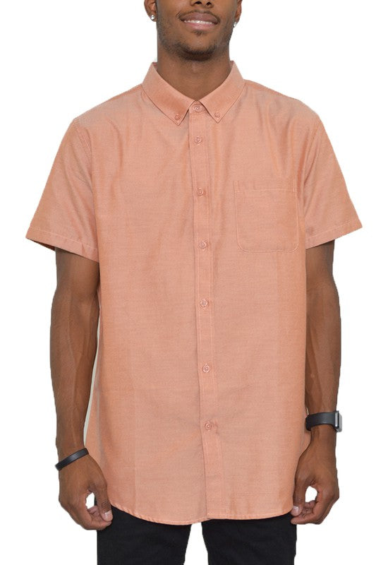 Short Sleeve Solid Color Dress Shirt (11 colors)