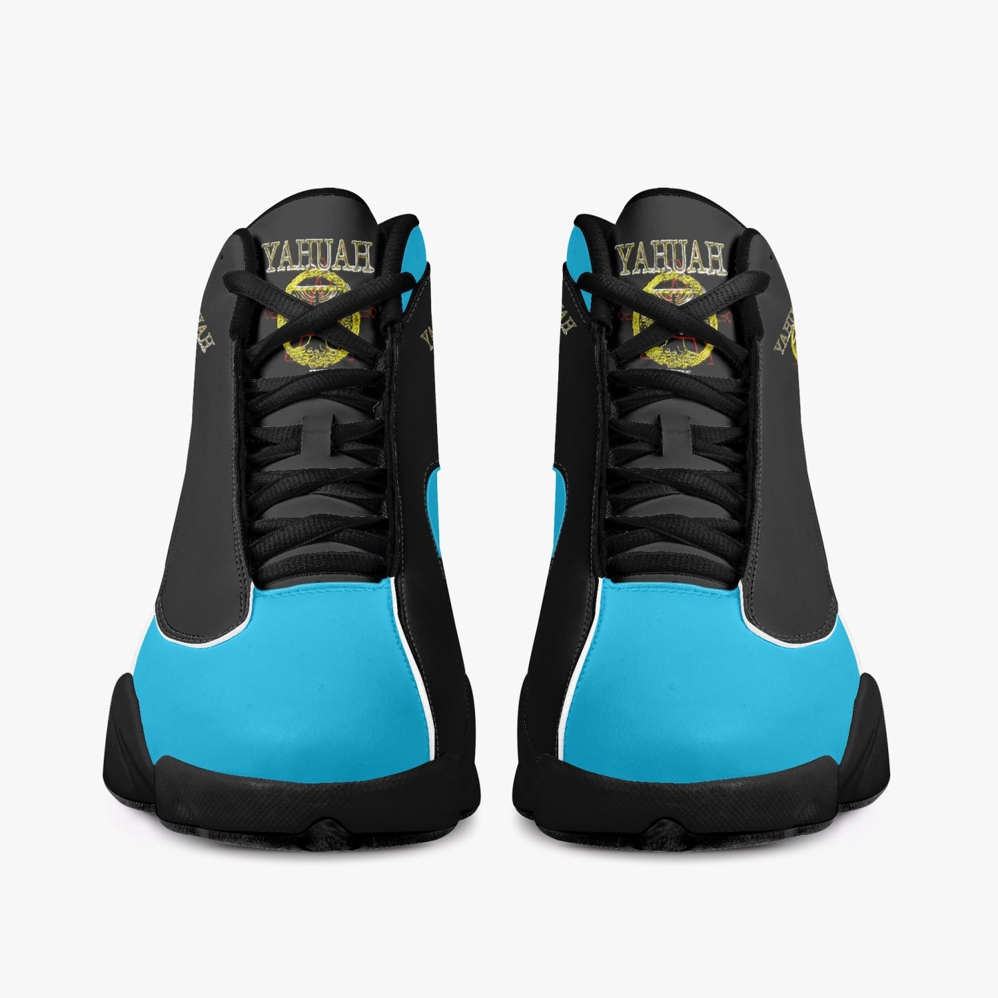 A-Team 01 Blue Unisex Black Sole Basketball Sneakers