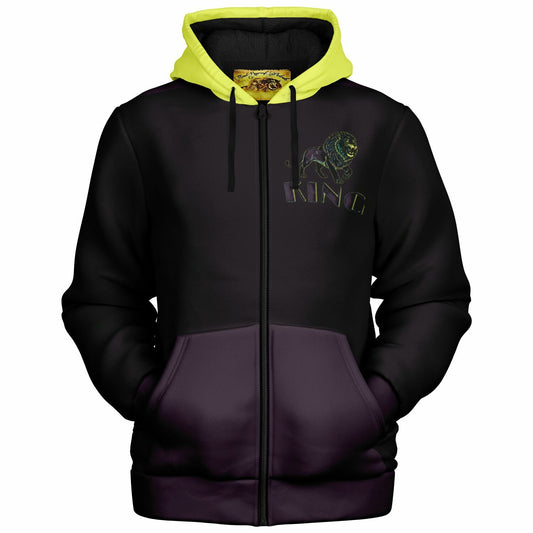 KING 01-01 Men's Designer Microfleece Zip Hoodie