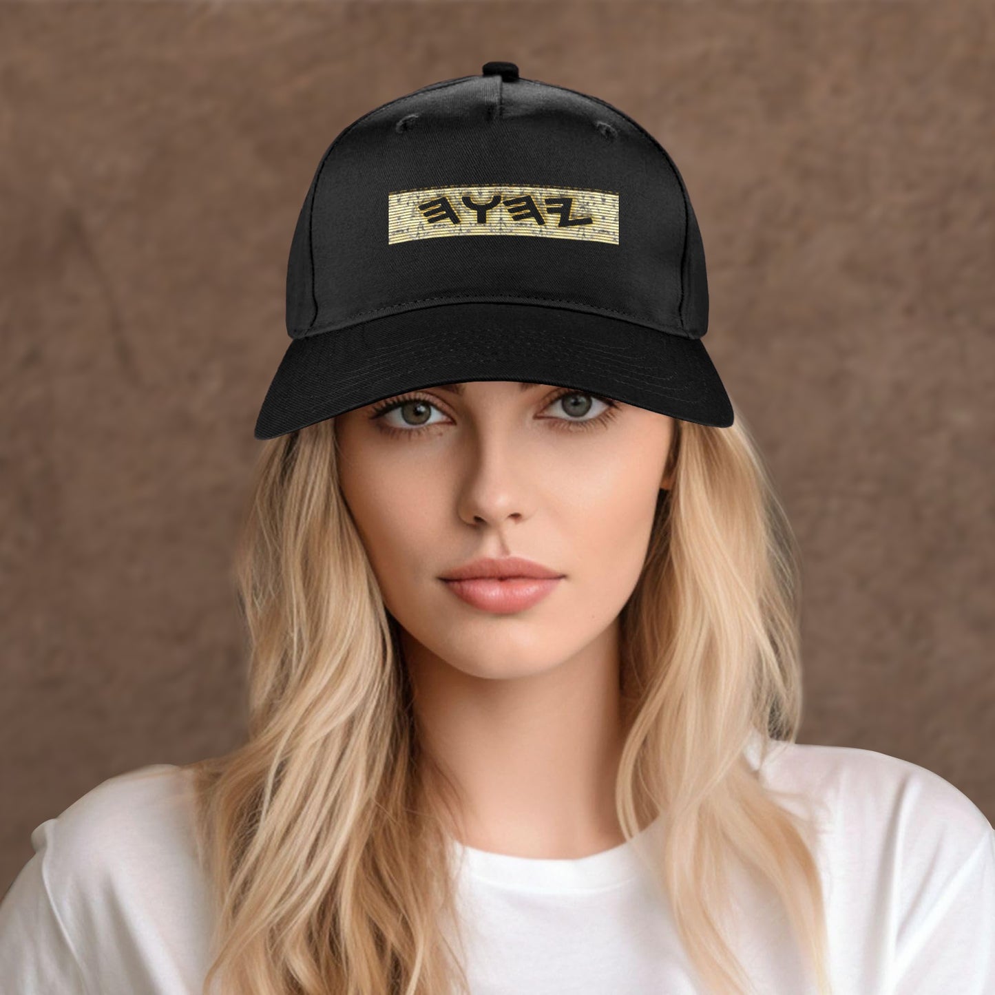 Yahuah Logo 03 - Black Designer Duckbill Cap