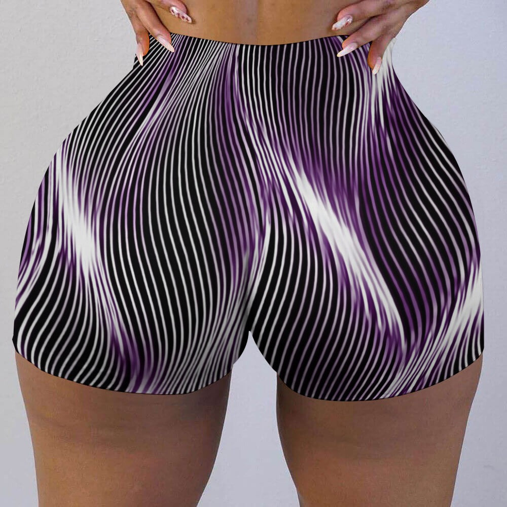 TRP Twisted Patterns 04: Weaved Metal Waves 01-01 Designer Legging Shorts