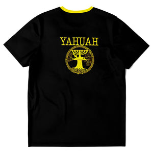 Yahuah-Árbol de la vida 02-01 Camiseta unisex de diseñador 