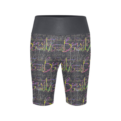 Redemption & Hope 01: Beauty From Ashes Women's Biker Shorts with Pockets