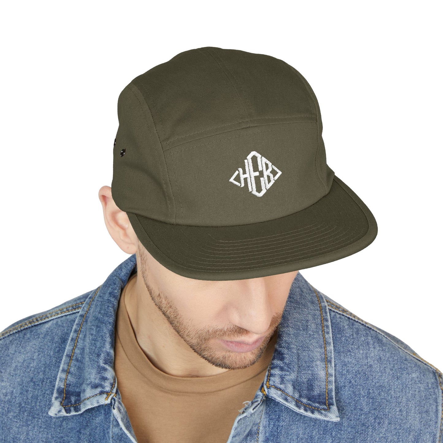 Hebrews 01-02 Designer Yupoong Embroidered 5 Panel Cap (6 colors)