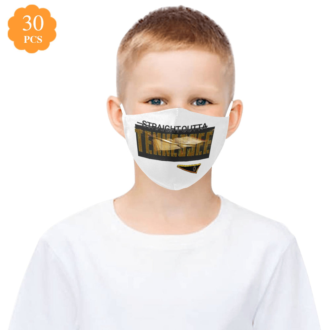 Straight Outta Tennessee 01 Designer Cotton Adjustable Face Mask (30 PCS Filters Included)