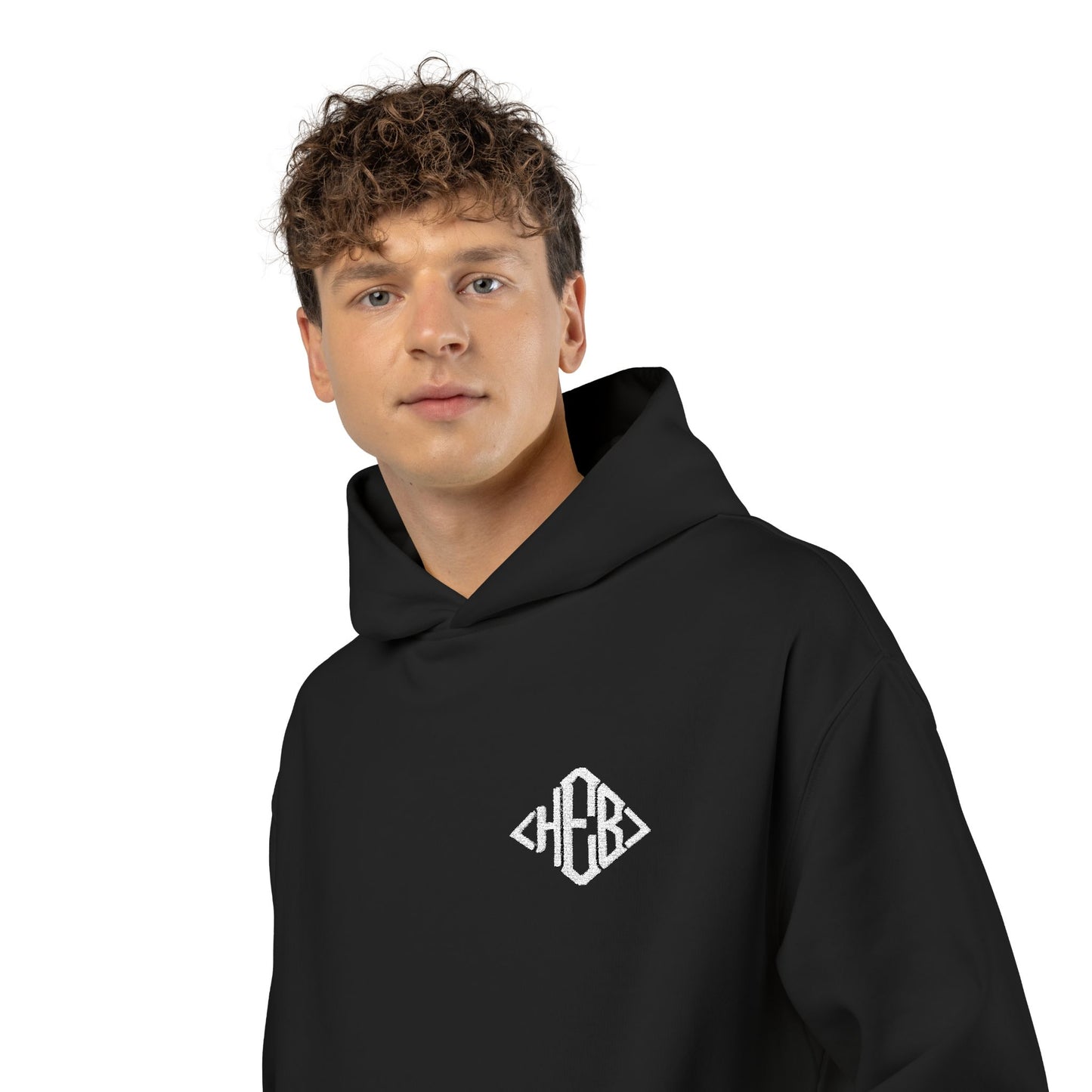 Hebrews 01-02 Designer AS Colour Embroidered Relaxed Unisex Hoodie (9 colors)