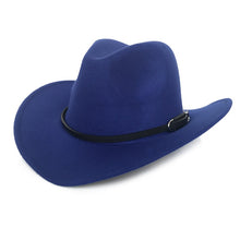 Load image into Gallery viewer, Tapered Woolen Vintage Denim Cowboy Hat (9 Colors)