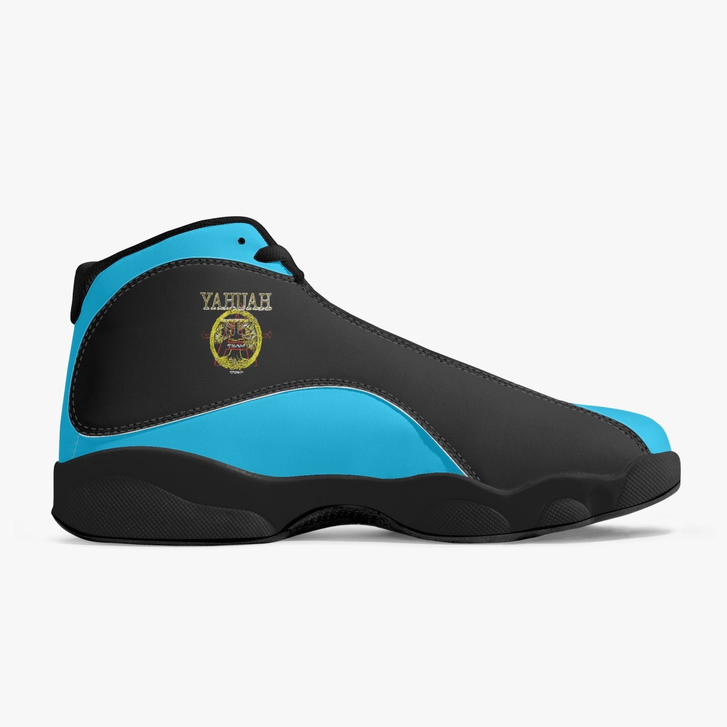 A-Team 01 Blue Unisex Black Sole Basketball Sneakers