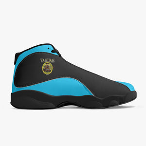 Zapatillas de baloncesto A-Team 01 azules unisex con suela negra 