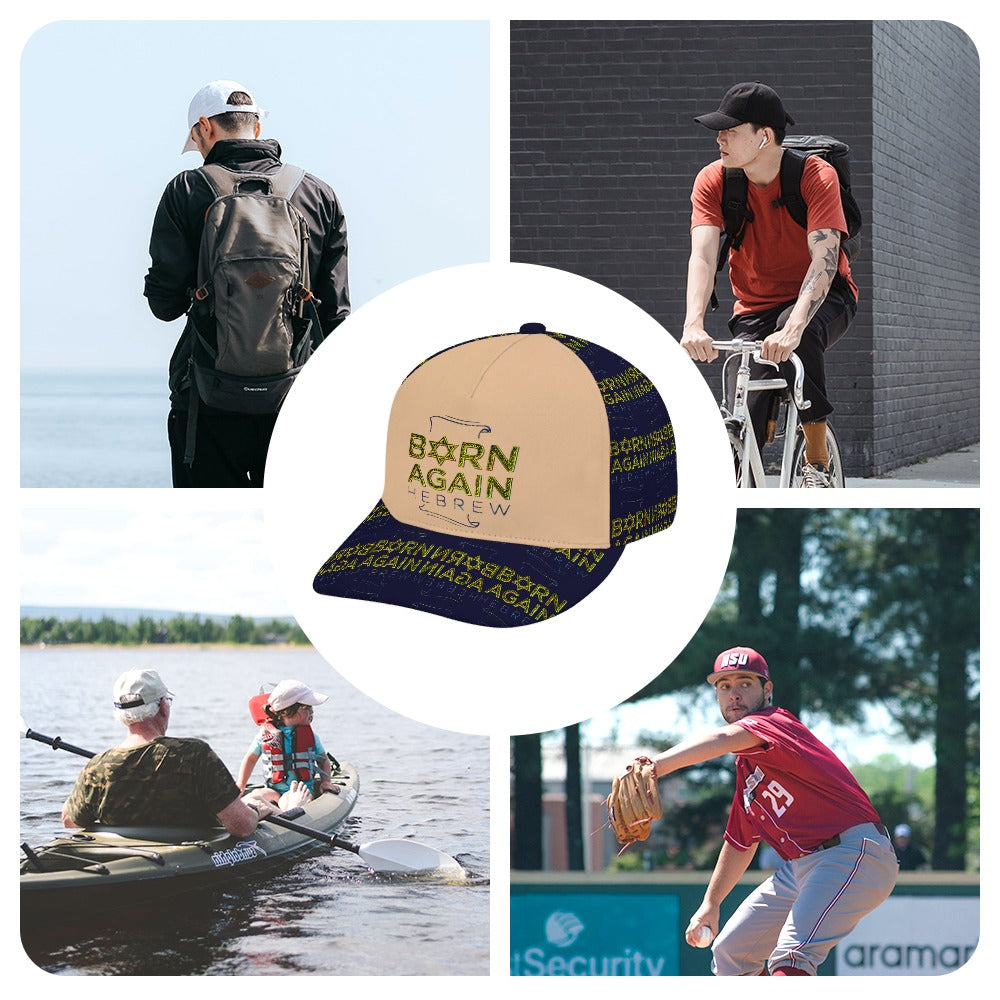 Born Again Hebrew 01-01 Designer Baseball Cap (4 styles)