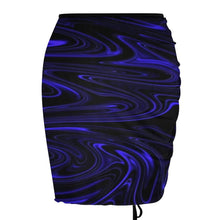 Cargar imagen en el visor de la galería, TRP Maze 01-02 Designer Mini Drawstring Beach Skirt