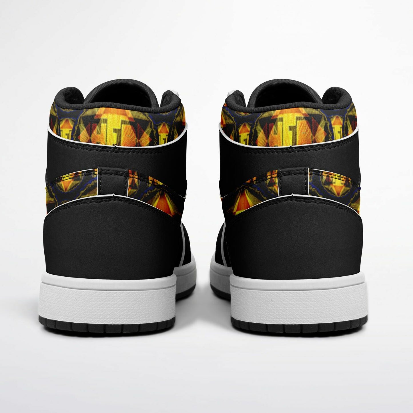 Hebrew World 01-02 Royal Radiance PU Leather High Top Sneakers