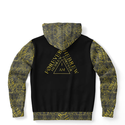 I AM HEBREW 03-01 Designer Triblend Fleece Lined Unisex Hoodie