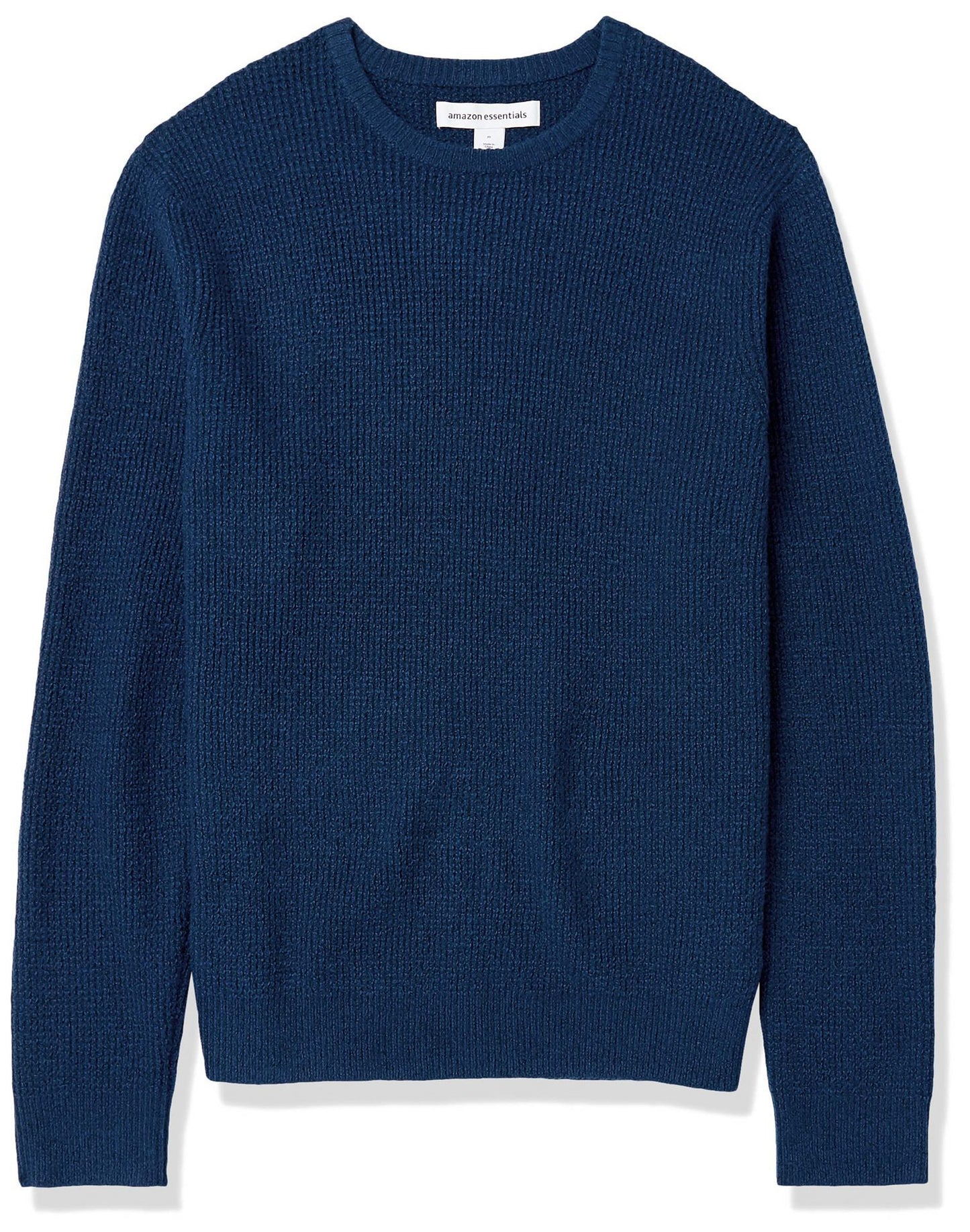 Men's Solid Color Crewneck Waffle Knit Sweater (9 colors)