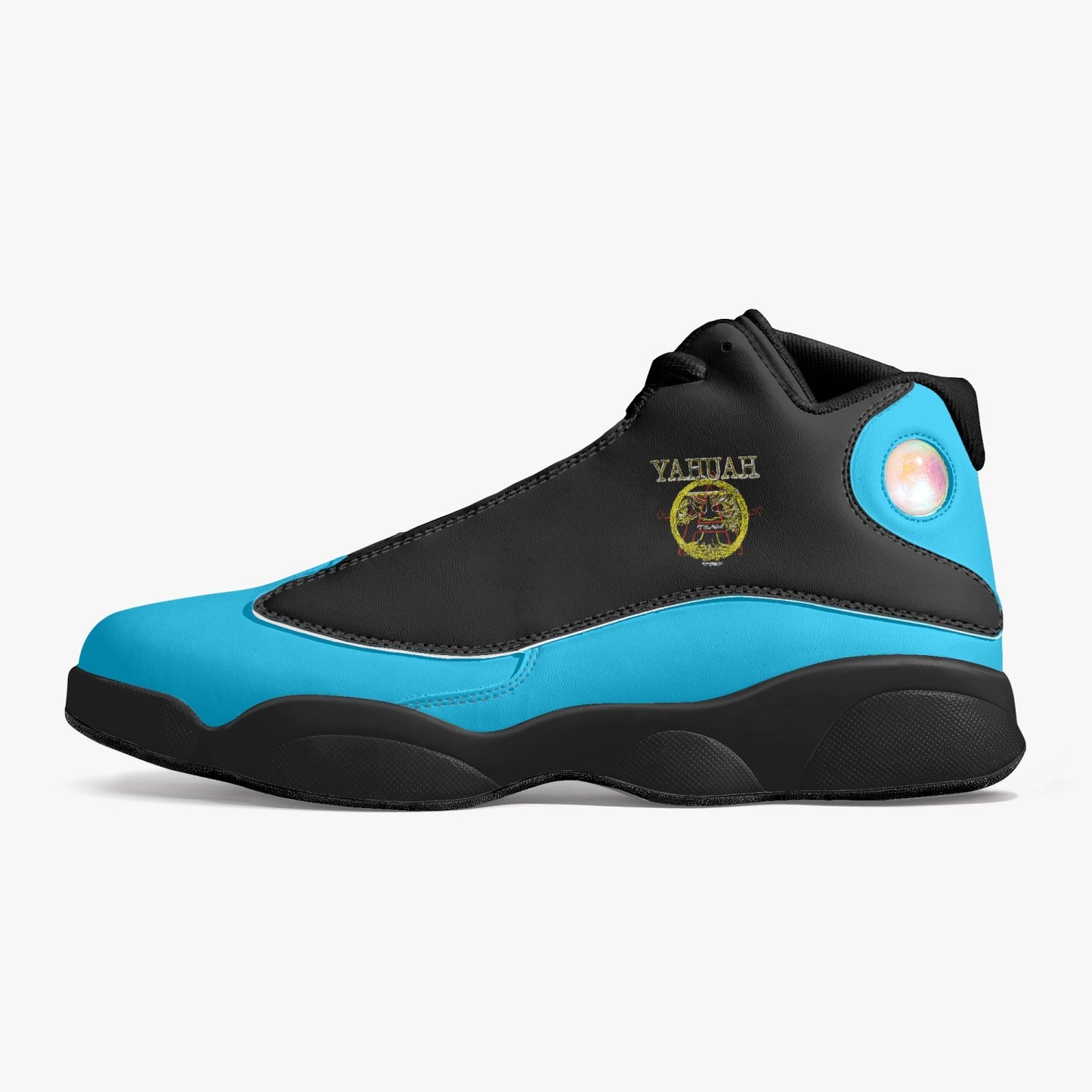 A-Team 01 Blue Unisex Black Sole Basketball Sneakers