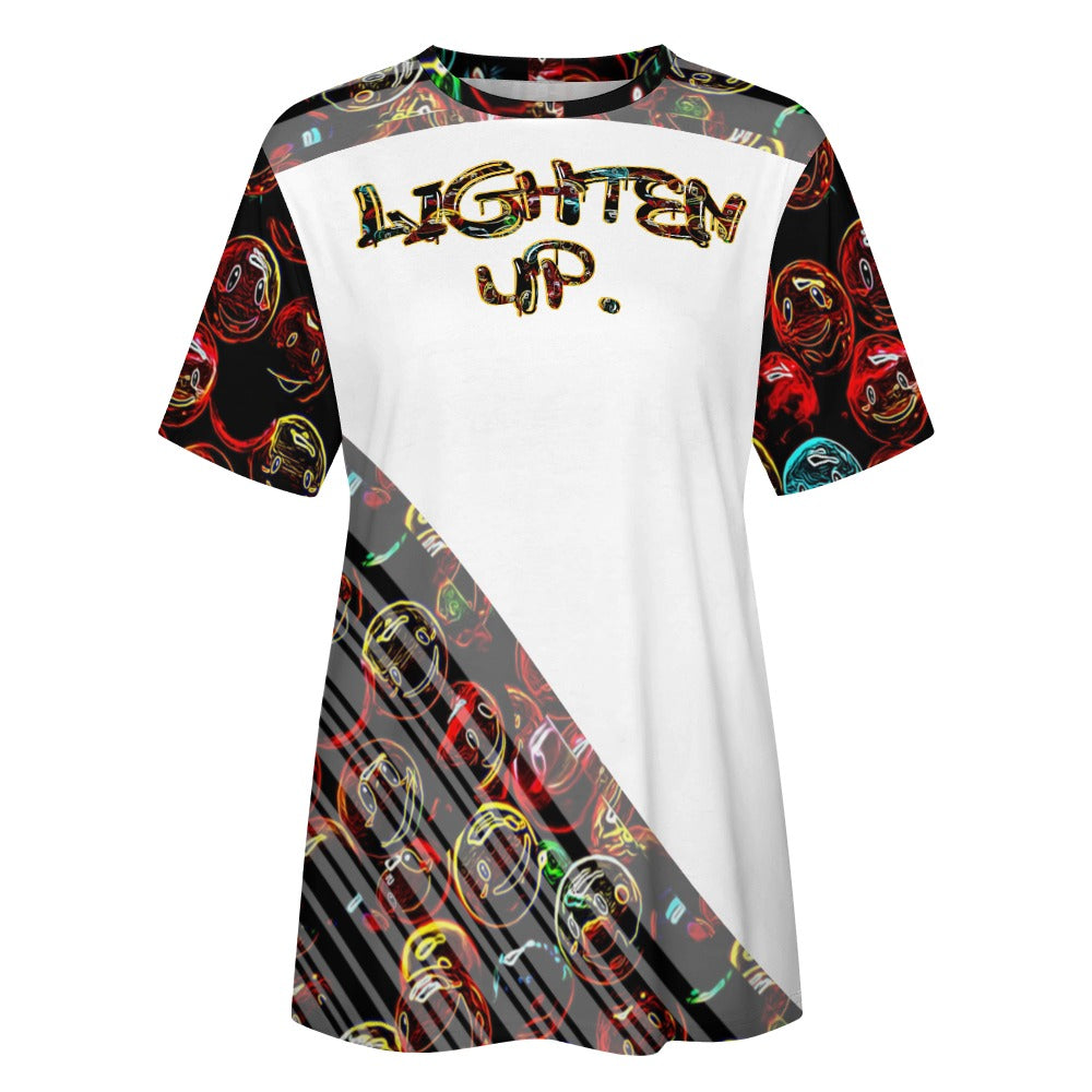 Outspoken Designs 01-01 "Lighten Up" Ladies Designer Cotton T-shirt