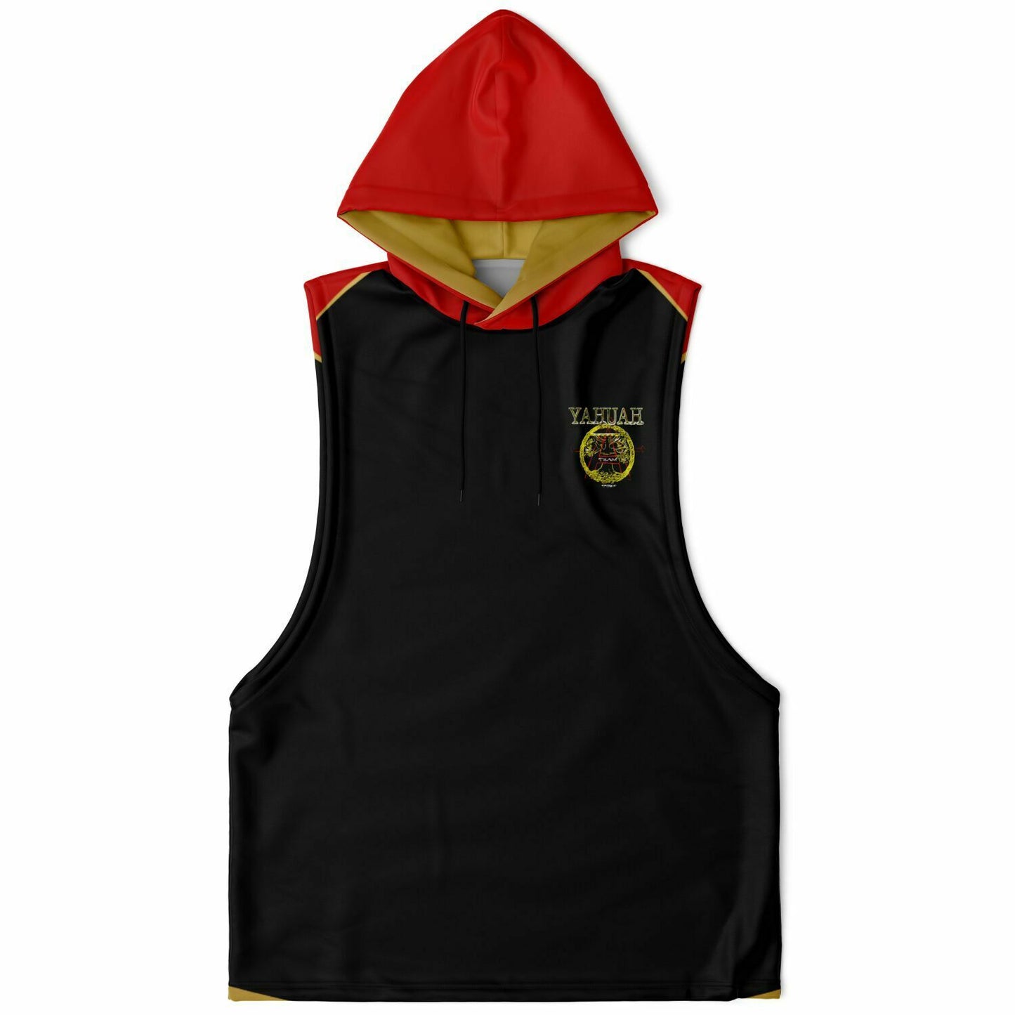 A-Team 01 Red Men's Designer Athletic Sleeveless Drop Armhole Pullover Hoodie