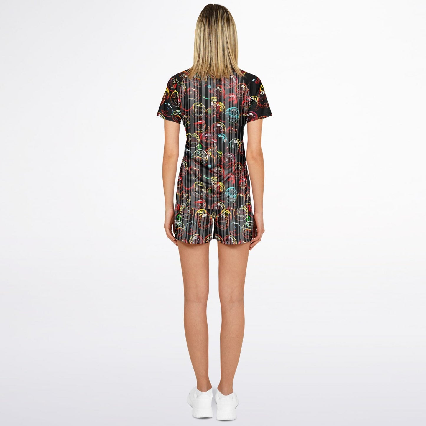 Outspoken Designs 01-01 "Lighten Up" Designer Raglan T-shirt & Shorts Set